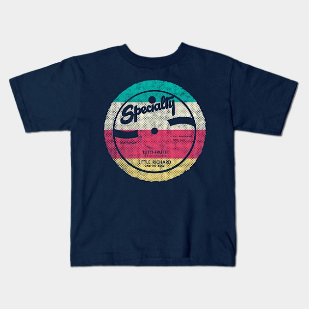 Little Richard - Tutti Frutti record Kids T-Shirt by karutees